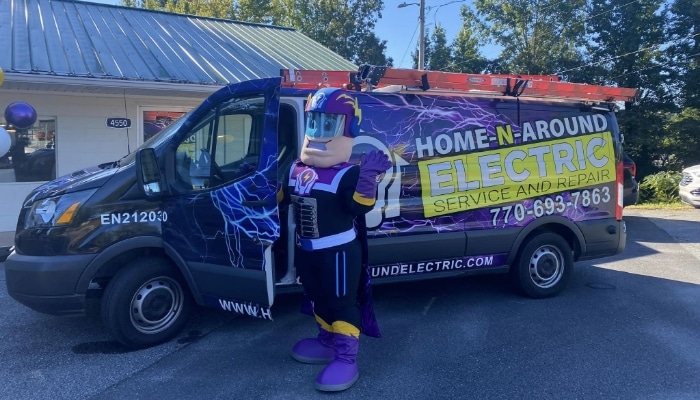 Panel Man With Service Truck
